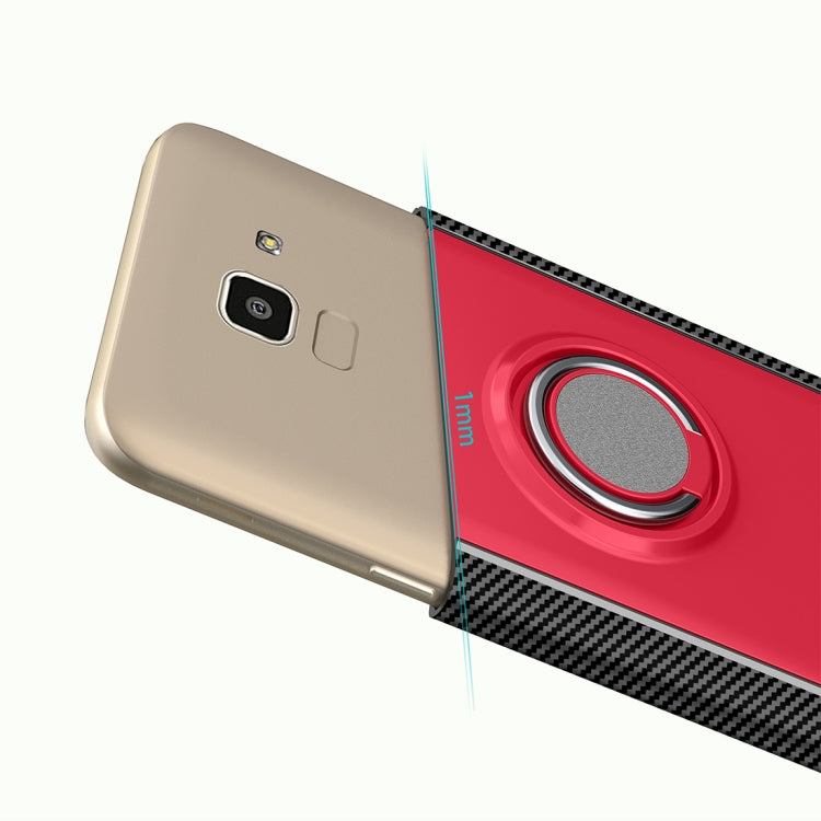 Magnetic 360 Degree Rotation Ring Armor Protective Case for Galaxy J6 (2018)