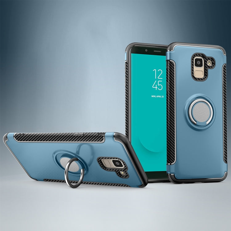 Magnetic 360 Degree Rotation Ring Armor Protective Case for Galaxy J6 (2018)
