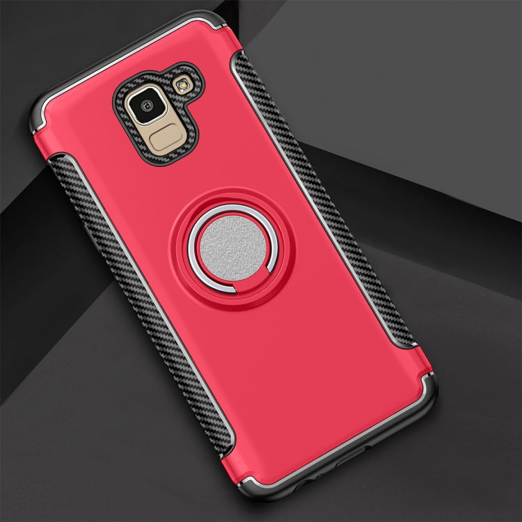 Magnetic 360 Degree Rotation Ring Armor Protective Case for Galaxy J6 (2018)