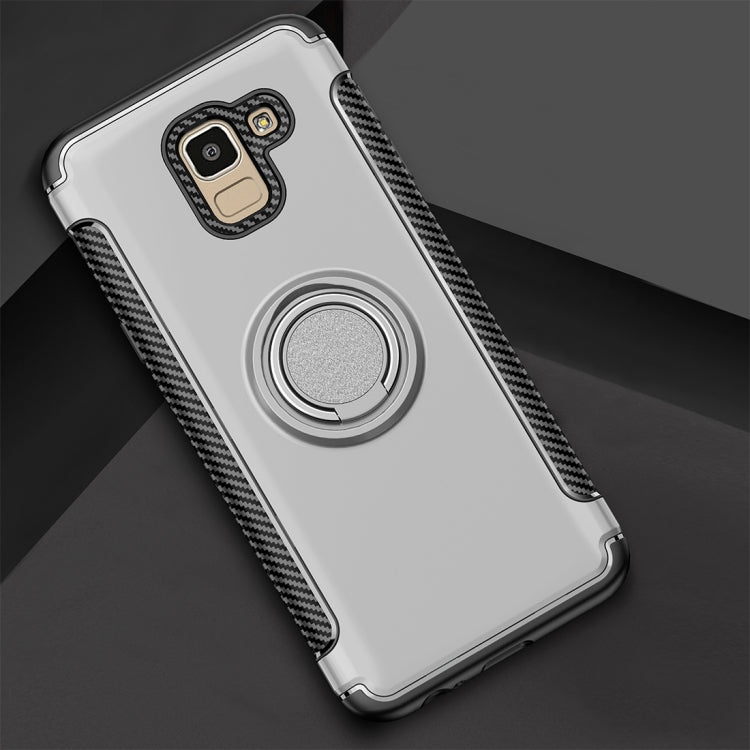 Magnetic 360 Degree Rotation Ring Armor Protective Case for Galaxy J6 (2018)