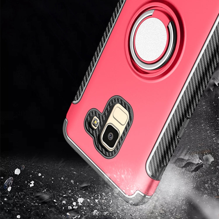 Magnetic 360 Degree Rotation Ring Armor Protective Case for Galaxy J6 (2018)