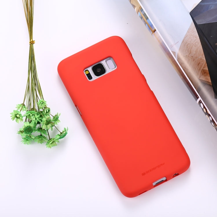 GOOSPERY SOFT FEELING for Galaxy S8 + / G9550 Liquid State TPU Drop-proof Soft Protective Back Cover Case