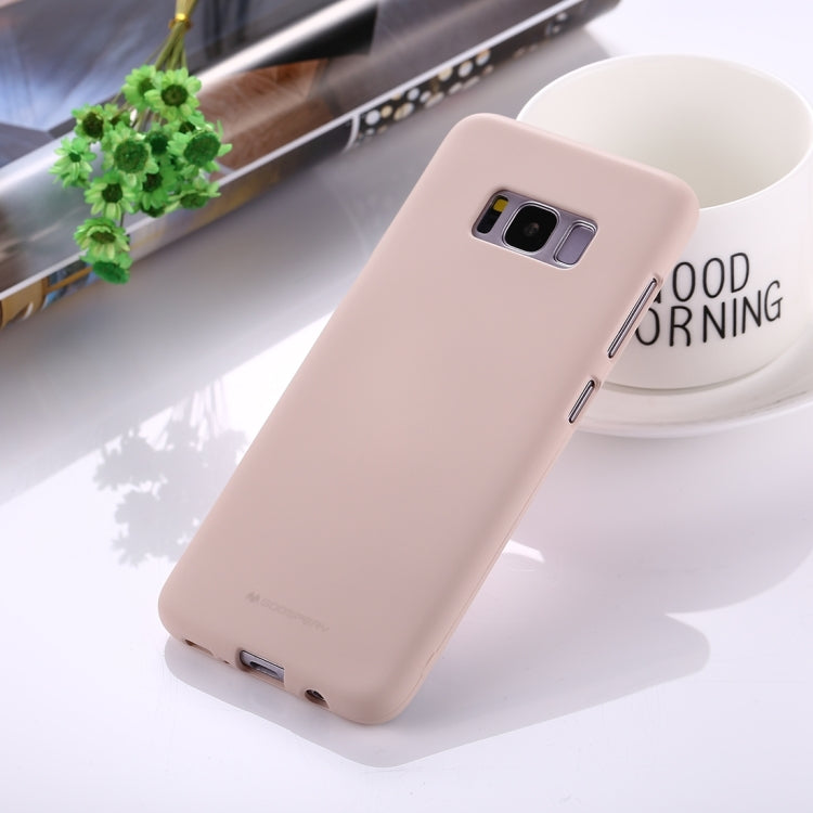 GOOSPERY SOFT FEELING for Galaxy S8 + / G9550 Liquid State TPU Drop-proof Soft Protective Back Cover Case