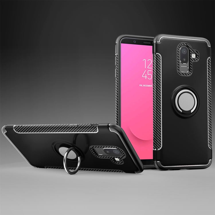 Magnetic 360 Degree Rotation Ring Armor Protective Case for Galaxy J8 (2018)