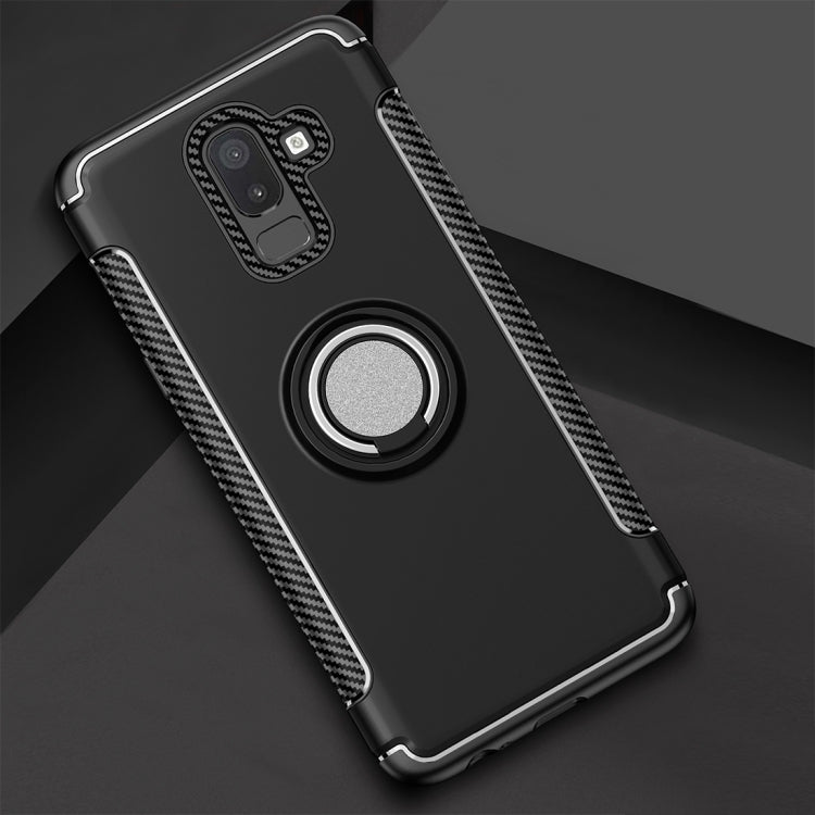 Magnetic 360 Degree Rotation Ring Armor Protective Case for Galaxy J8 (2018)