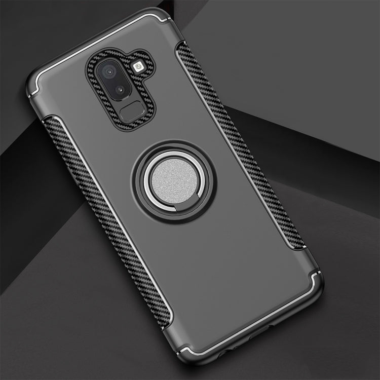 Magnetic 360 Degree Rotation Ring Armor Protective Case for Galaxy J8 (2018)