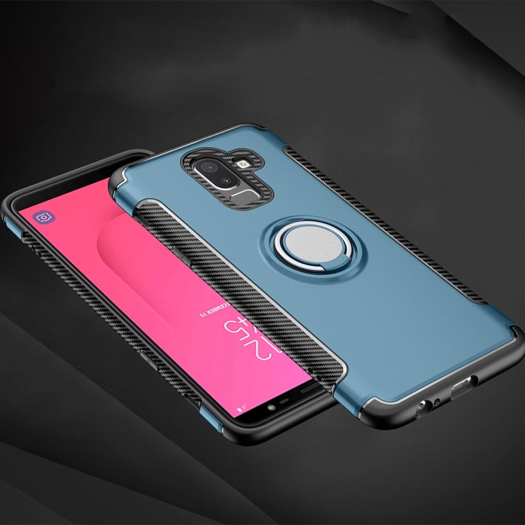 Magnetic 360 Degree Rotation Ring Armor Protective Case for Galaxy J8 (2018)