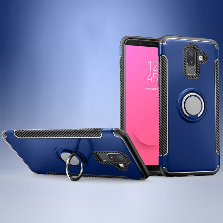Magnetic 360 Degree Rotation Ring Armor Protective Case for Galaxy J8 (2018)