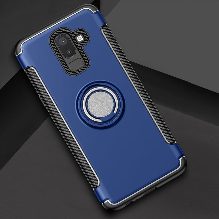 Magnetic 360 Degree Rotation Ring Armor Protective Case for Galaxy J8 (2018)