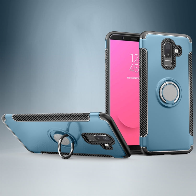 Magnetic 360 Degree Rotation Ring Armor Protective Case for Galaxy J8 (2018)