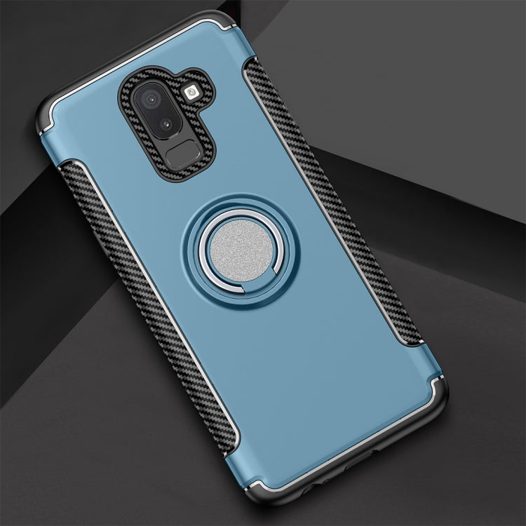 Magnetic 360 Degree Rotation Ring Armor Protective Case for Galaxy J8 (2018)