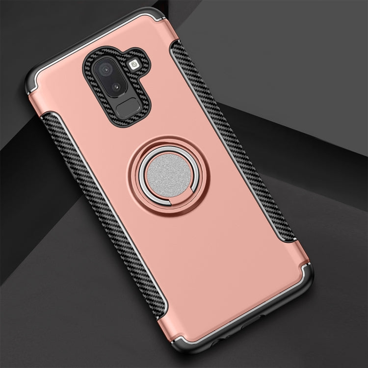 Magnetic 360 Degree Rotation Ring Armor Protective Case for Galaxy J8 (2018)