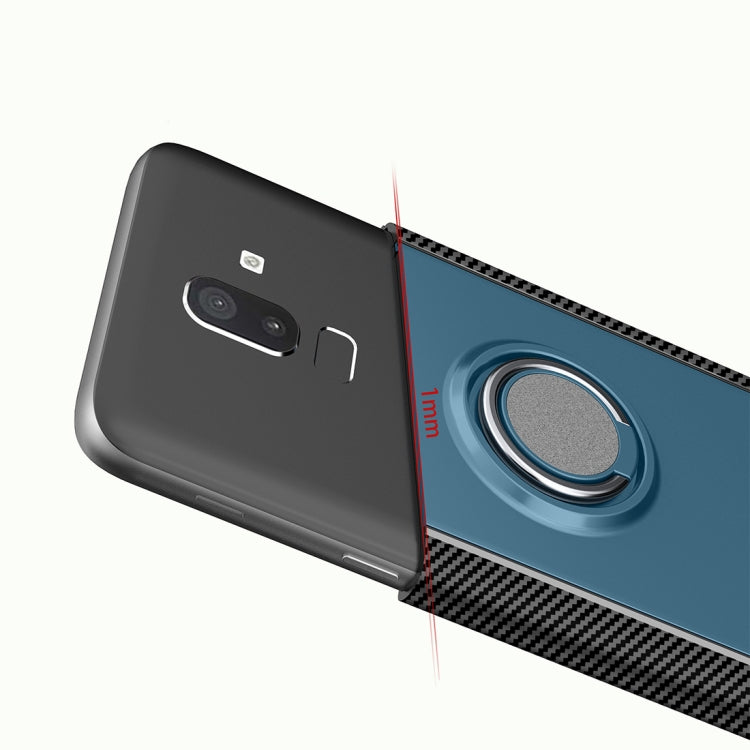 Magnetic 360 Degree Rotation Ring Armor Protective Case for Galaxy J8 (2018)