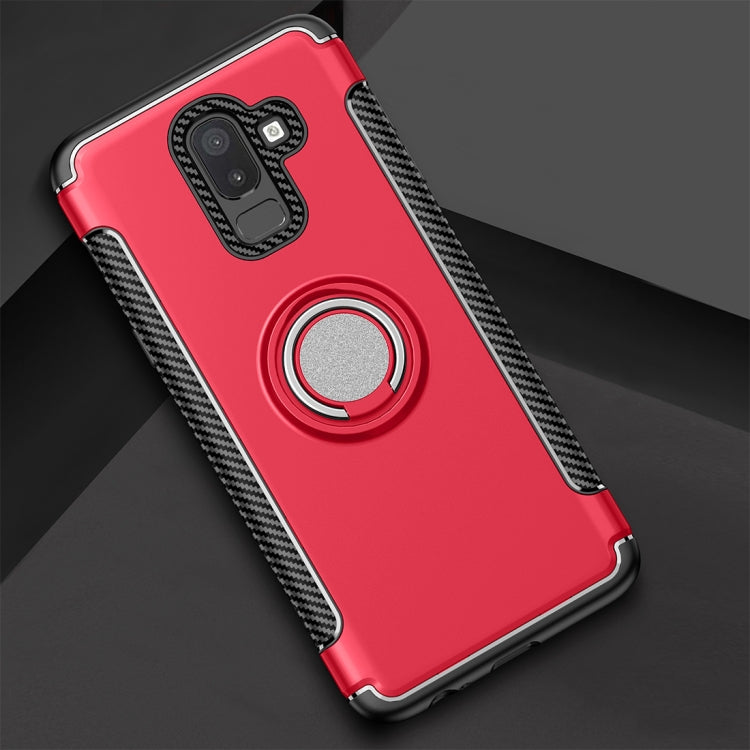 Magnetic 360 Degree Rotation Ring Armor Protective Case for Galaxy J8 (2018)