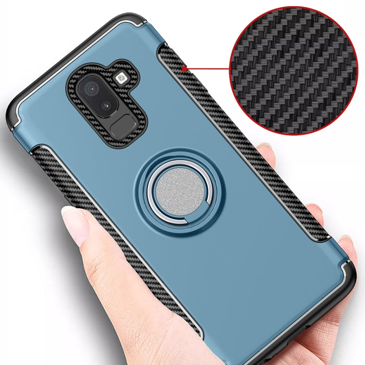 Magnetic 360 Degree Rotation Ring Armor Protective Case for Galaxy J8 (2018)