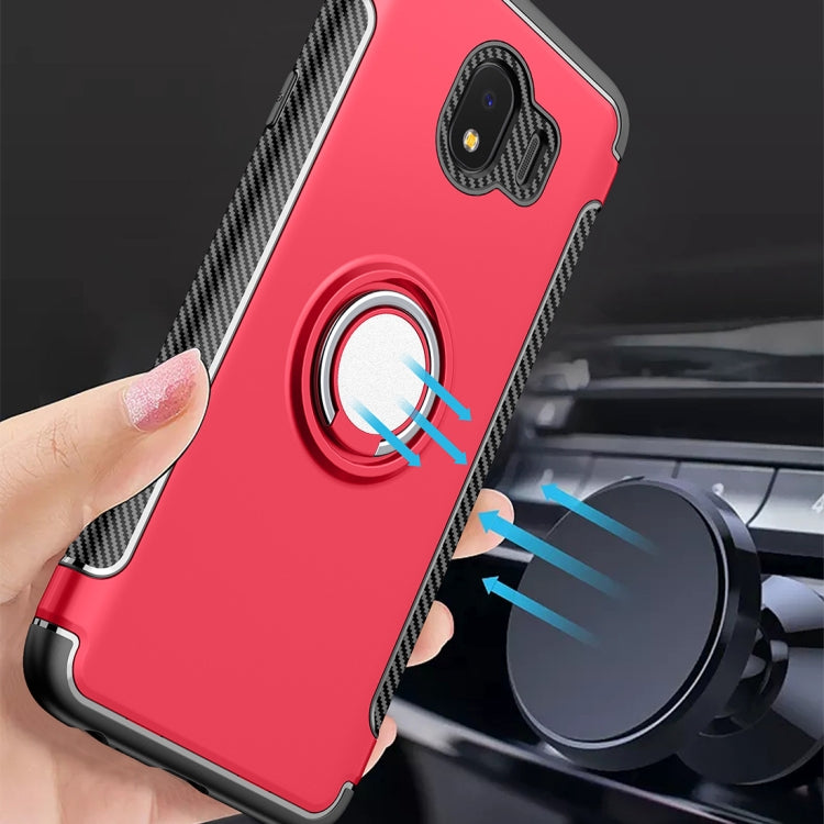 Magnetic 360 Degree Rotation Ring Armor Protective Case for Galaxy J4 (2018)