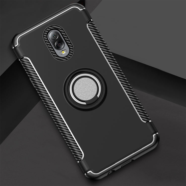 Magnetic 360 Degree Rotation Ring Armor Protective Case for Galaxy C8 / J7 Plus