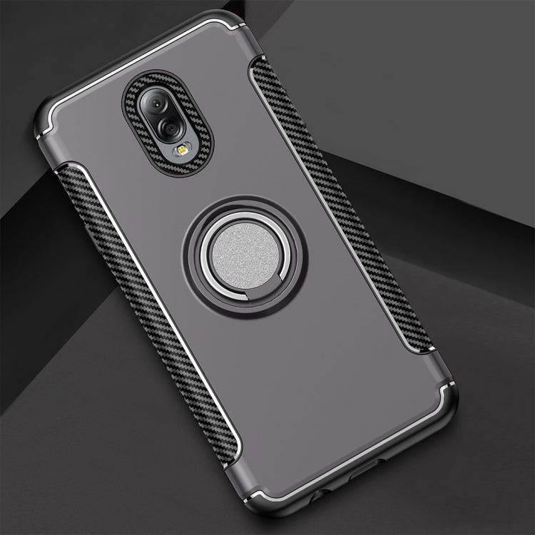 Magnetic 360 Degree Rotation Ring Armor Protective Case for Galaxy C8 / J7 Plus