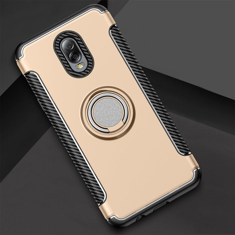 Magnetic 360 Degree Rotation Ring Armor Protective Case for Galaxy C8 / J7 Plus