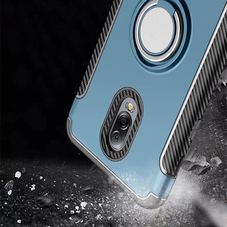 Magnetic 360 Degree Rotation Ring Armor Protective Case for Galaxy C8 / J7 Plus