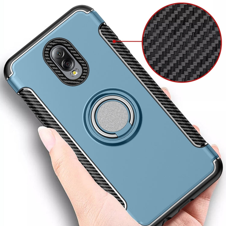 Magnetic 360 Degree Rotation Ring Armor Protective Case for Galaxy C8 / J7 Plus
