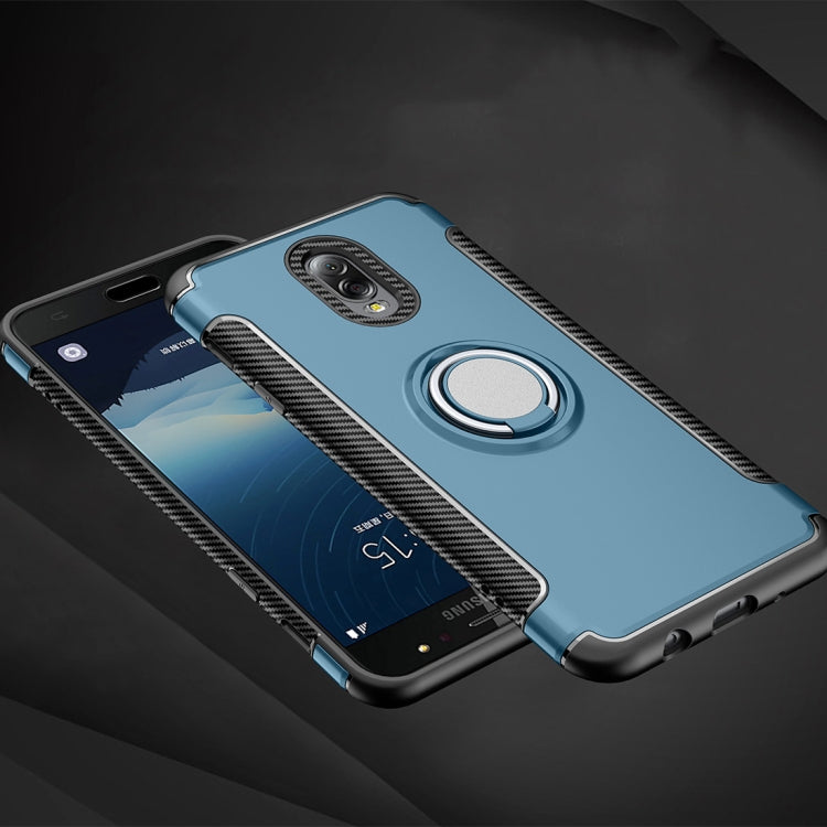 Magnetic 360 Degree Rotation Ring Armor Protective Case for Galaxy C8 / J7 Plus