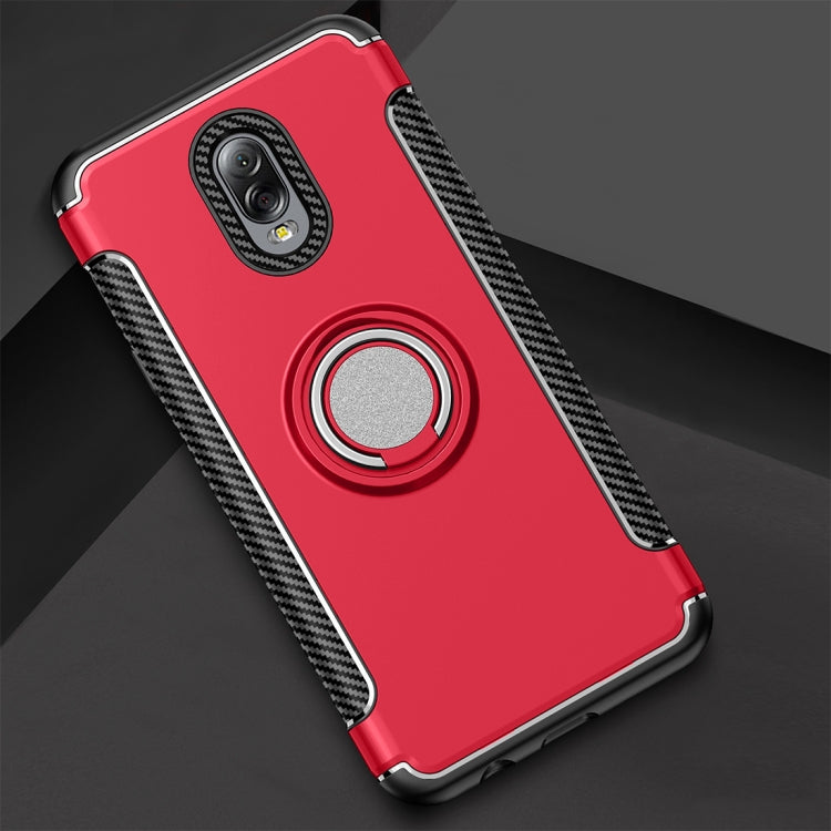Magnetic 360 Degree Rotation Ring Armor Protective Case for Galaxy C8 / J7 Plus