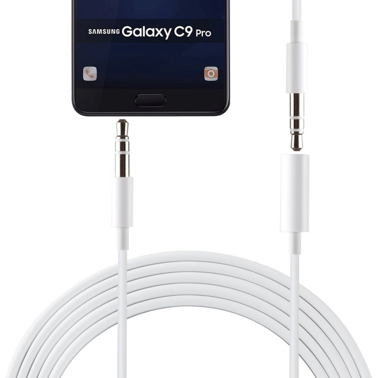 MH023 1m 3.5mm Male to 3.5mm Female Audio Extension Cable for Headset, Mobile Phone, Tablet, Computer, Speaker(White)