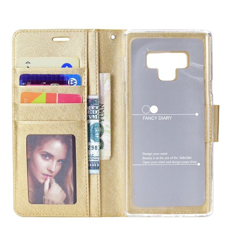 Silk Texture Horizontal Flip Leather Case for Galaxy Note 9, with Holder & Card slots & Wallet & Photo Frame
