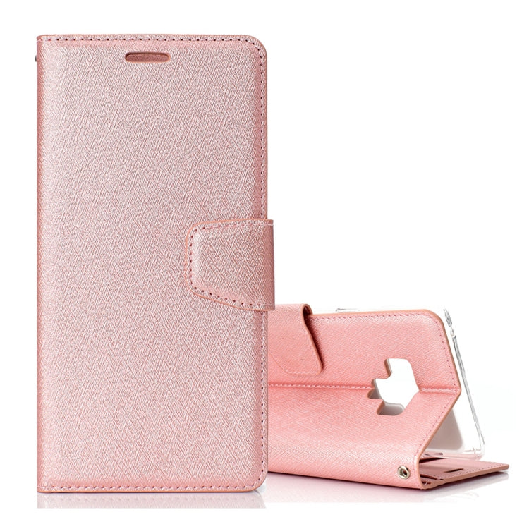 Silk Texture Horizontal Flip Leather Case for Galaxy Note 9, with Holder & Card slots & Wallet & Photo Frame