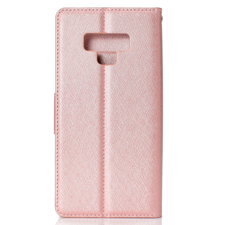 Silk Texture Horizontal Flip Leather Case for Galaxy Note 9, with Holder & Card slots & Wallet & Photo Frame