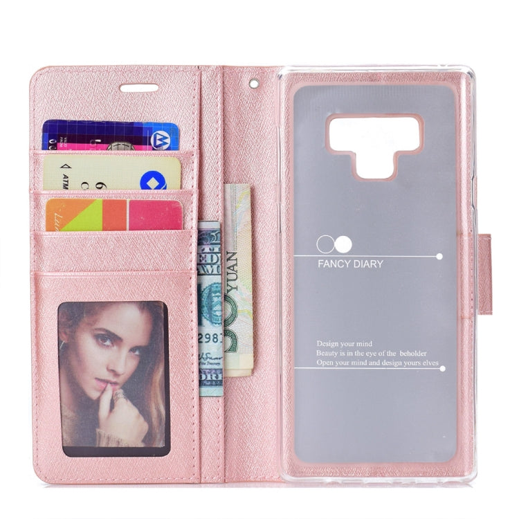Silk Texture Horizontal Flip Leather Case for Galaxy Note 9, with Holder & Card slots & Wallet & Photo Frame