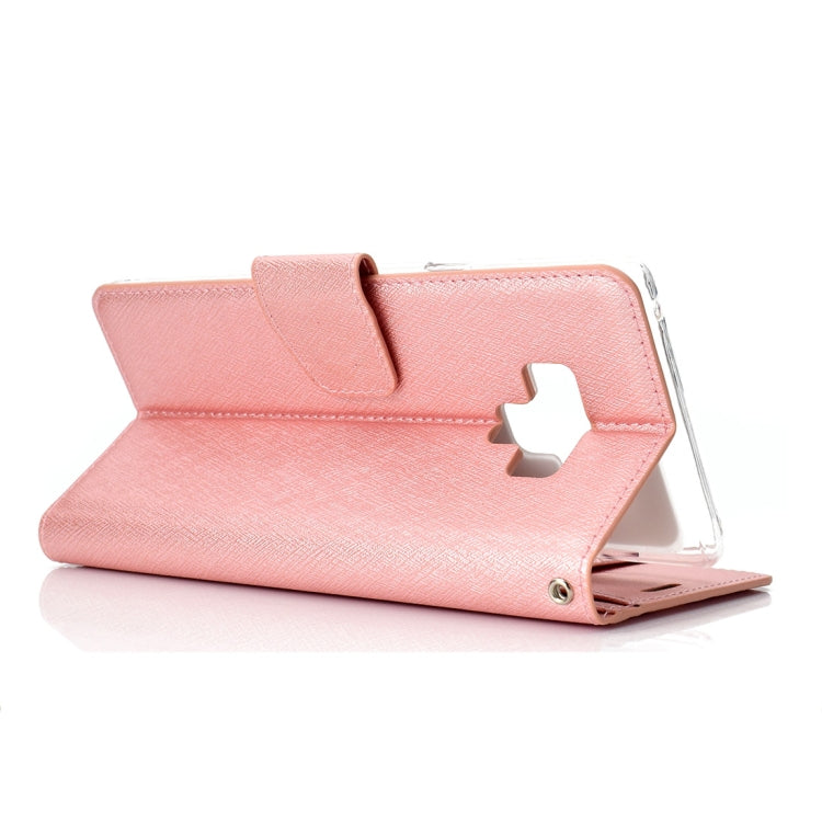Silk Texture Horizontal Flip Leather Case for Galaxy Note 9, with Holder & Card slots & Wallet & Photo Frame