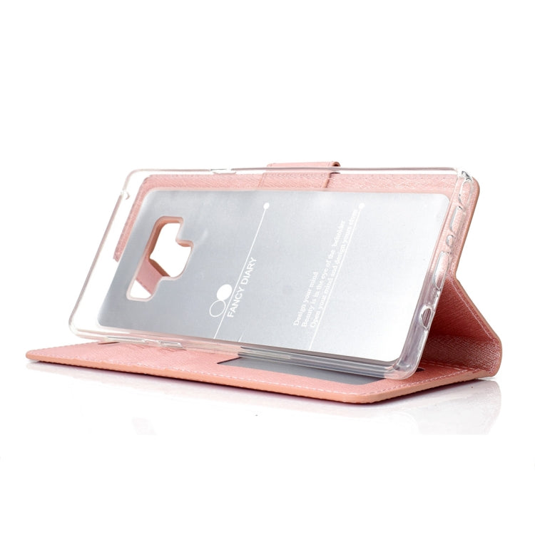 Silk Texture Horizontal Flip Leather Case for Galaxy Note 9, with Holder & Card slots & Wallet & Photo Frame