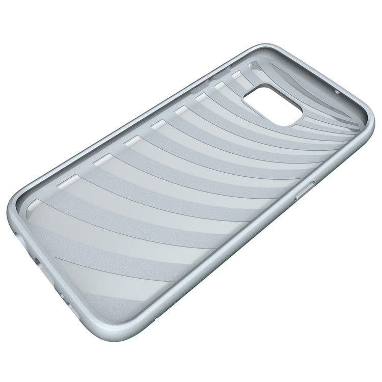 For Galaxy S7 Edge / G935 Brushed Texture Separable TPU + PC Combination Back Case with Card Slot & Holder