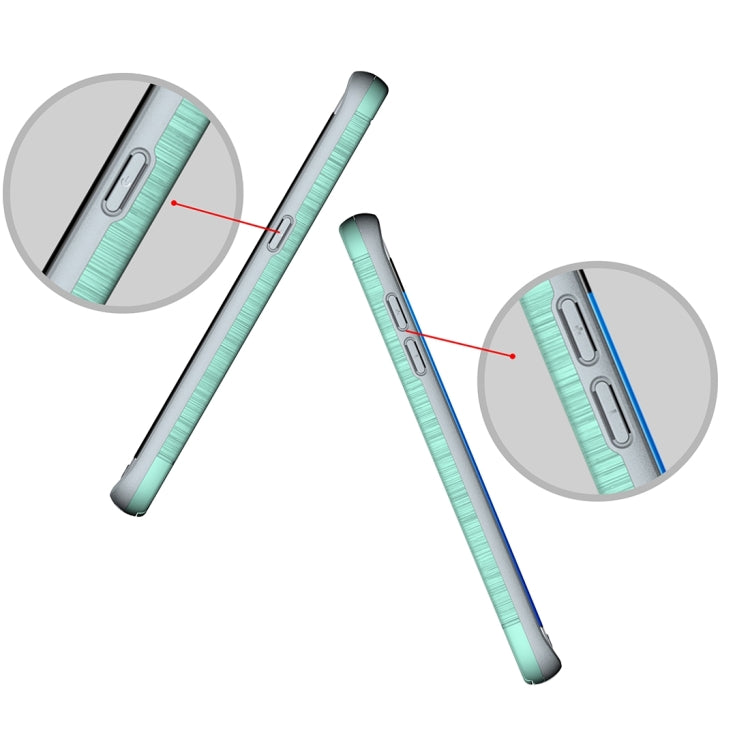 For Galaxy S7 Edge / G935 Brushed Texture Separable TPU + PC Combination Back Case with Card Slot & Holder