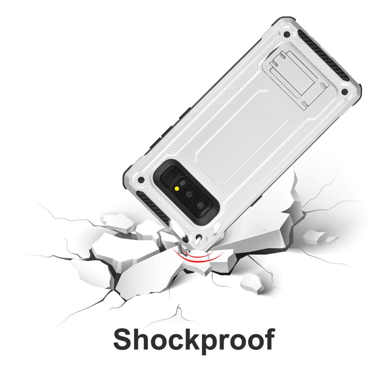 For Galaxy Note 8 Ultra-thin Shockproof TPU + PC Protective Back Case with Holder