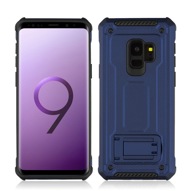 For Galaxy S9 Ultra-thin Frosted Shockproof TPU + PC Protective Back Case with Holder