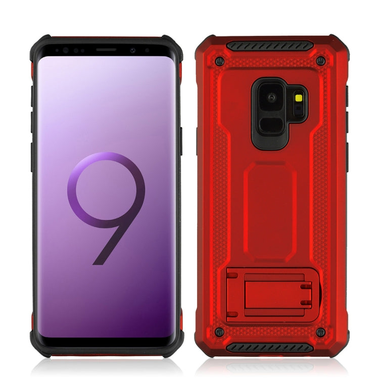 For Galaxy S9 Ultra-thin Frosted Shockproof TPU + PC Protective Back Case with Holder