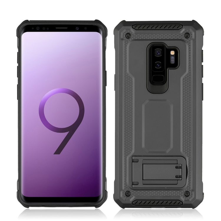 For Galaxy S9+ Ultra-thin Frosted Shockproof TPU + PC Protective Back Case with Holder