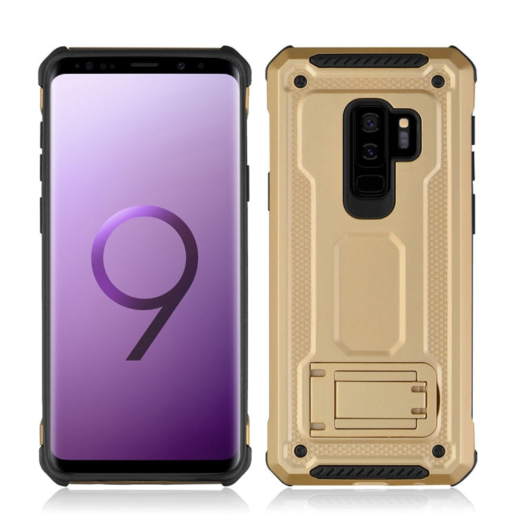 For Galaxy S9+ Ultra-thin Frosted Shockproof TPU + PC Protective Back Case with Holder