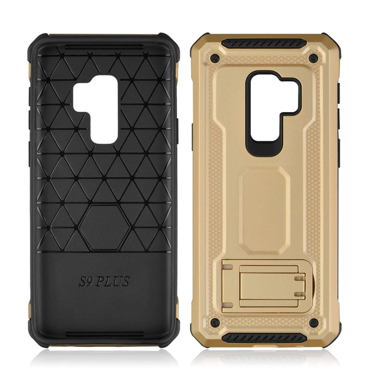 For Galaxy S9+ Ultra-thin Frosted Shockproof TPU + PC Protective Back Case with Holder