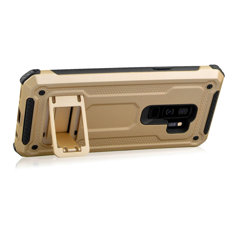 For Galaxy S9+ Ultra-thin Frosted Shockproof TPU + PC Protective Back Case with Holder