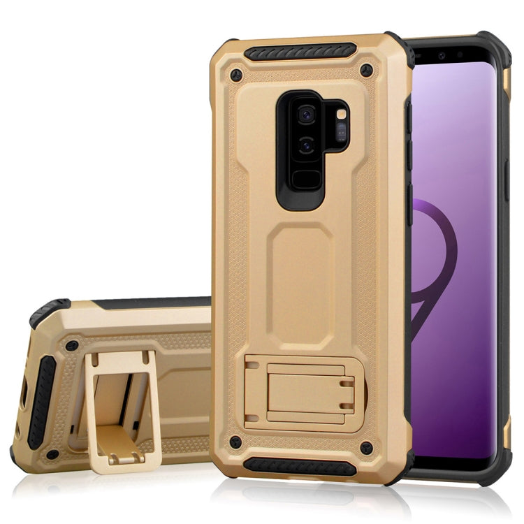 For Galaxy S9+ Ultra-thin Frosted Shockproof TPU + PC Protective Back Case with Holder