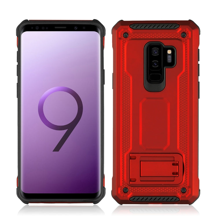 For Galaxy S9+ Ultra-thin Frosted Shockproof TPU + PC Protective Back Case with Holder
