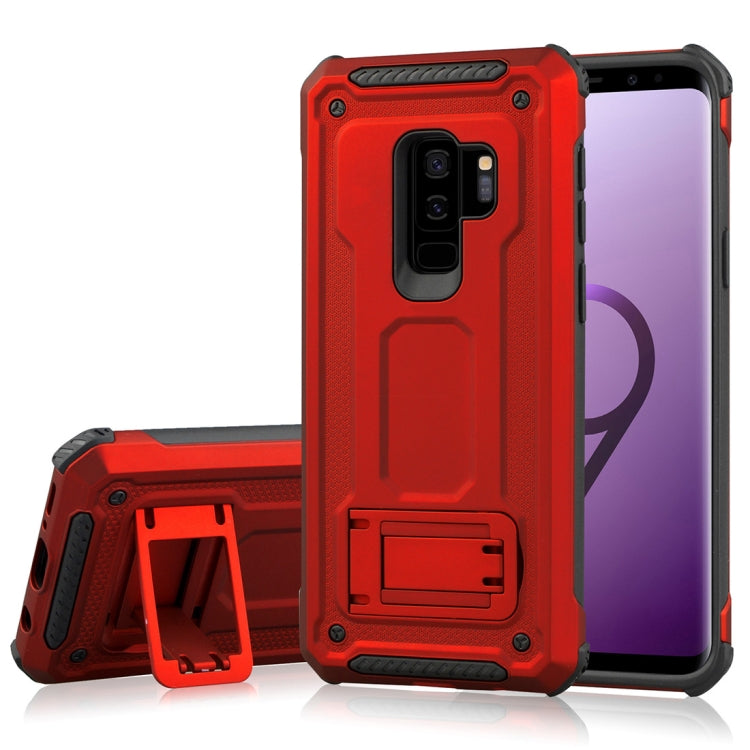 For Galaxy S9+ Ultra-thin Frosted Shockproof TPU + PC Protective Back Case with Holder