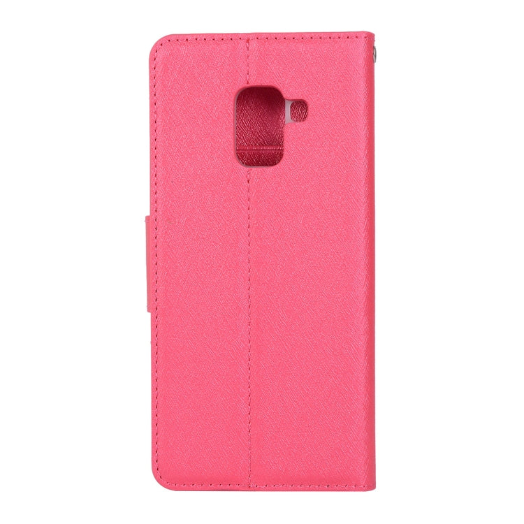 Silk Texture Horizontal Flip Leather Case for Galaxy J2 Pro (2018) / J4 (2018) / J6 (2018) (EU Version), with Holder & Card slots & Wallet & Photo Frame