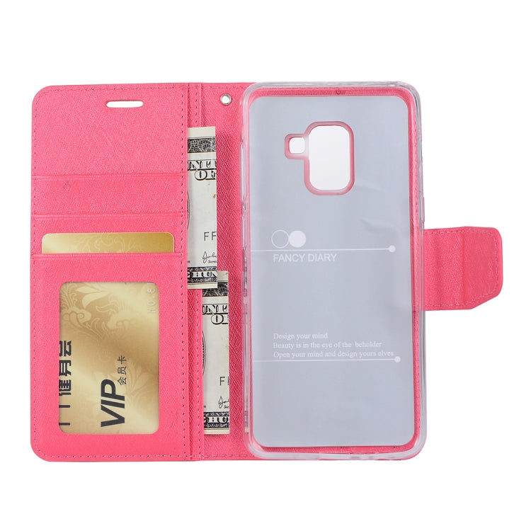 Silk Texture Horizontal Flip Leather Case for Galaxy J2 Pro (2018) / J4 (2018) / J6 (2018) (EU Version), with Holder & Card slots & Wallet & Photo Frame