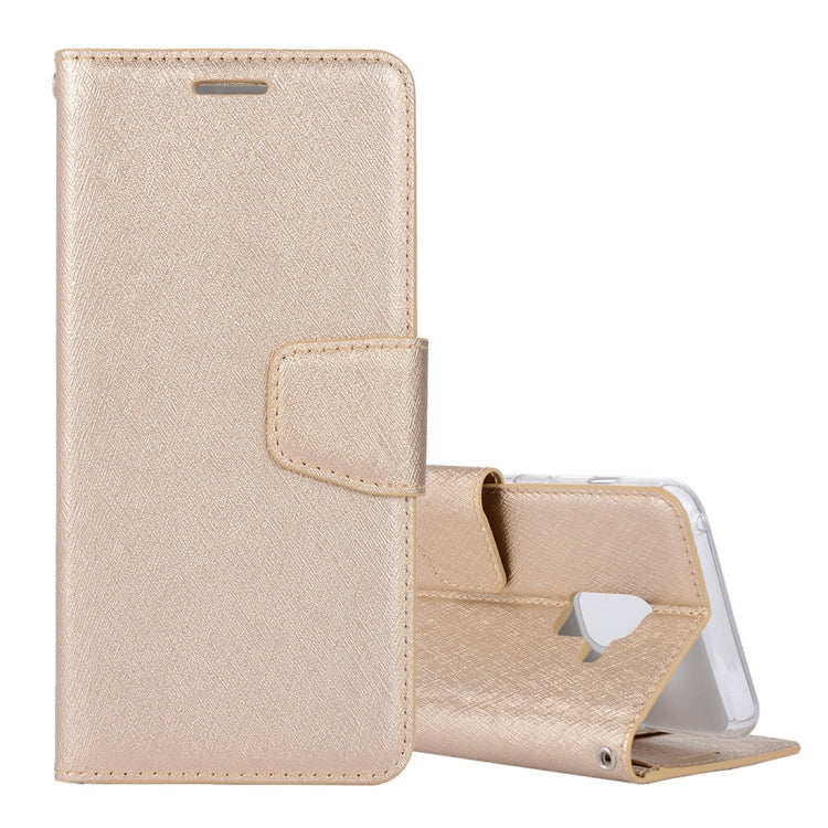 Silk Texture Horizontal Flip Leather Case for Galaxy J8 (2018) (EU Version), with Holder & Card slots & Wallet & Photo Frame