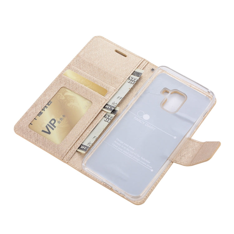 Silk Texture Horizontal Flip Leather Case for Galaxy J8 (2018) (EU Version), with Holder & Card slots & Wallet & Photo Frame